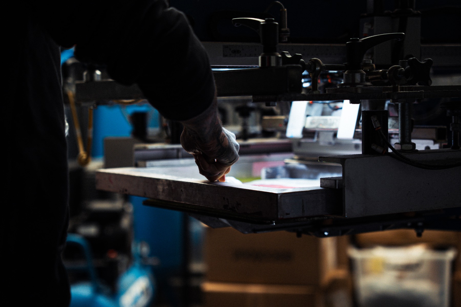 behind the scenes at a perth screen printing workshop